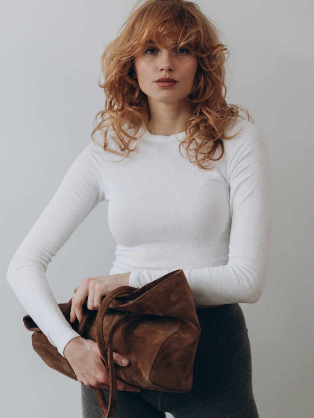 Шкіряна сумка Business Tote - замша