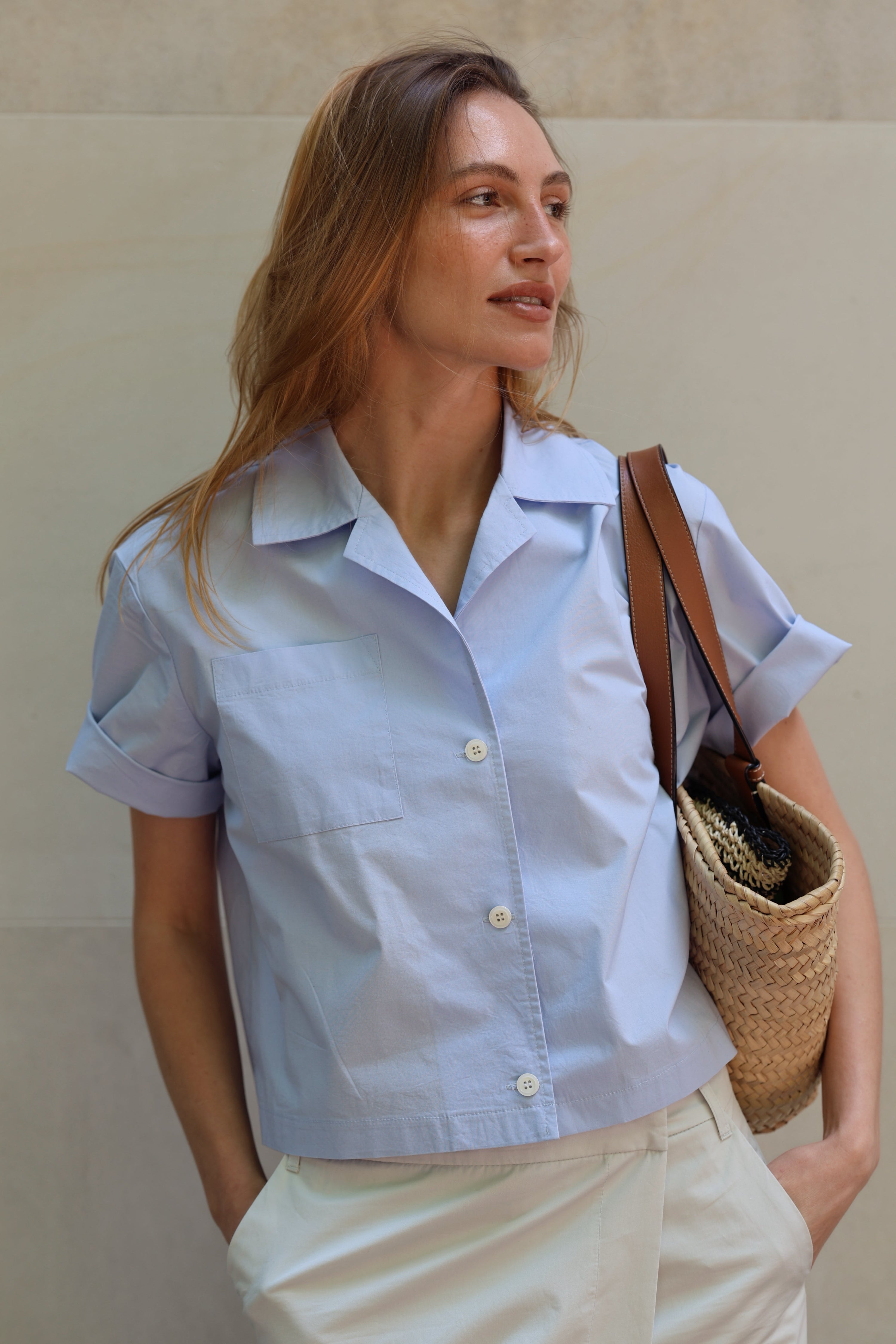 Light blue shirt