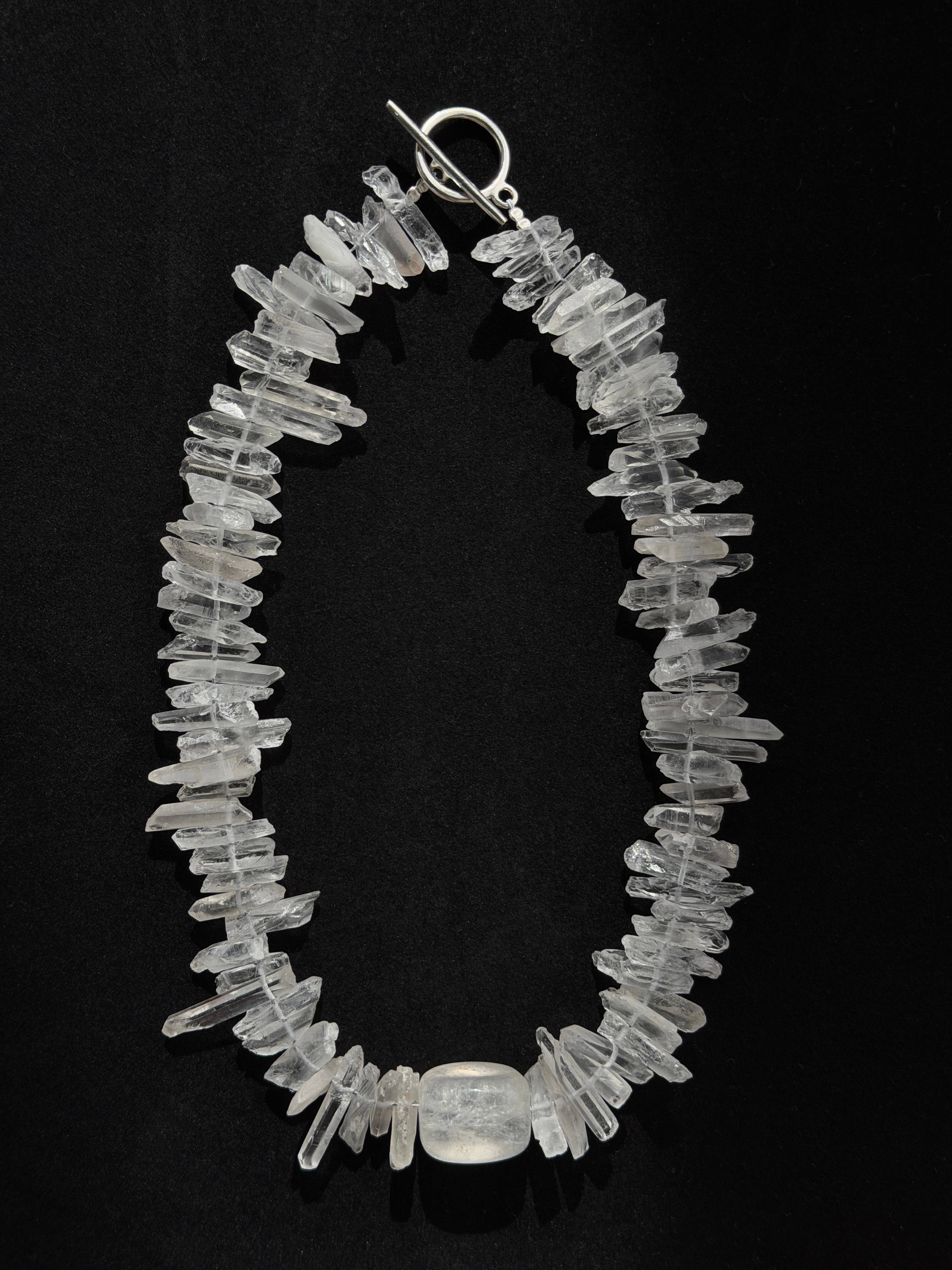 Намисто з Гірського ламаного кришталю